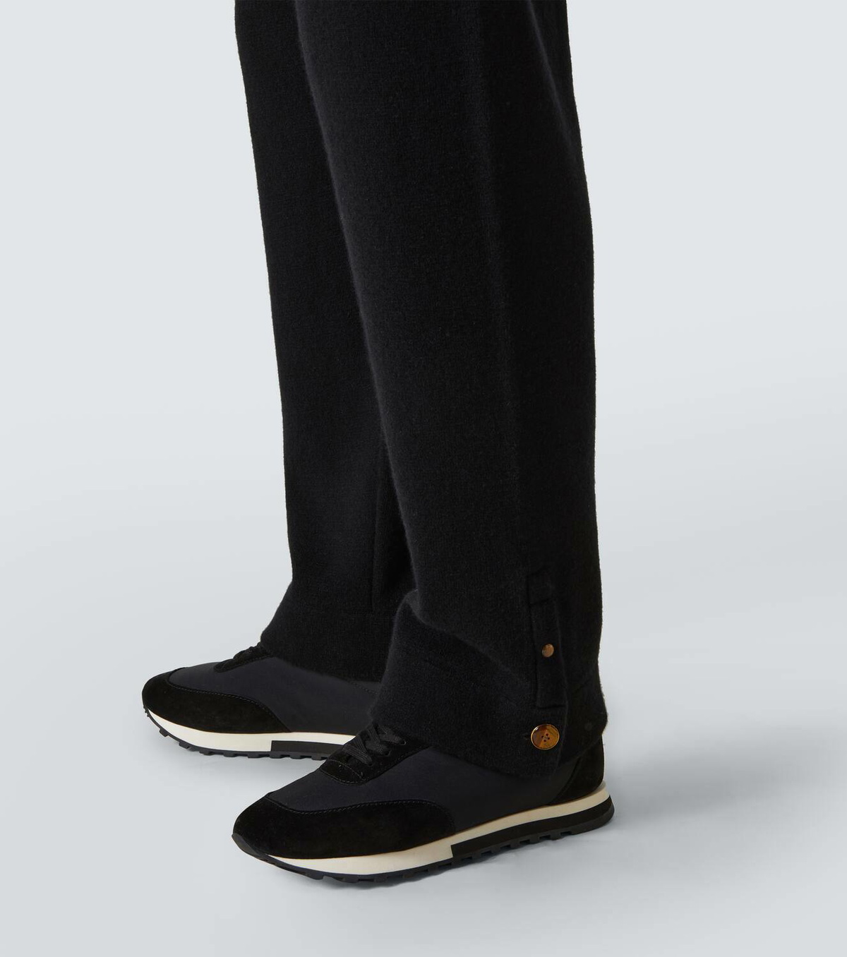 God's True Cashmere Knitted cashmere straight pants