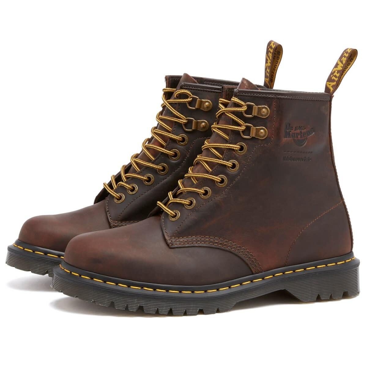 Dr.Martens × thisisneverthat Dr. Martens Men's x Thisisneverthat 1460 Leather Boot in Brown Dr