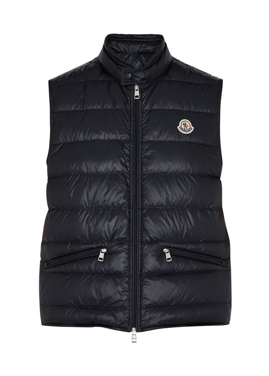 Moncler Gui Quilted Shell Gilet Navy Moncler