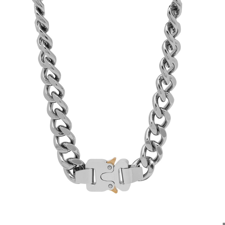 Photo: 1017 ALYX 9SM Men's Necklace With Buckle in Silver