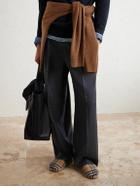Burberry - Checked Virgin Wool-Blend Slippers - Neutrals