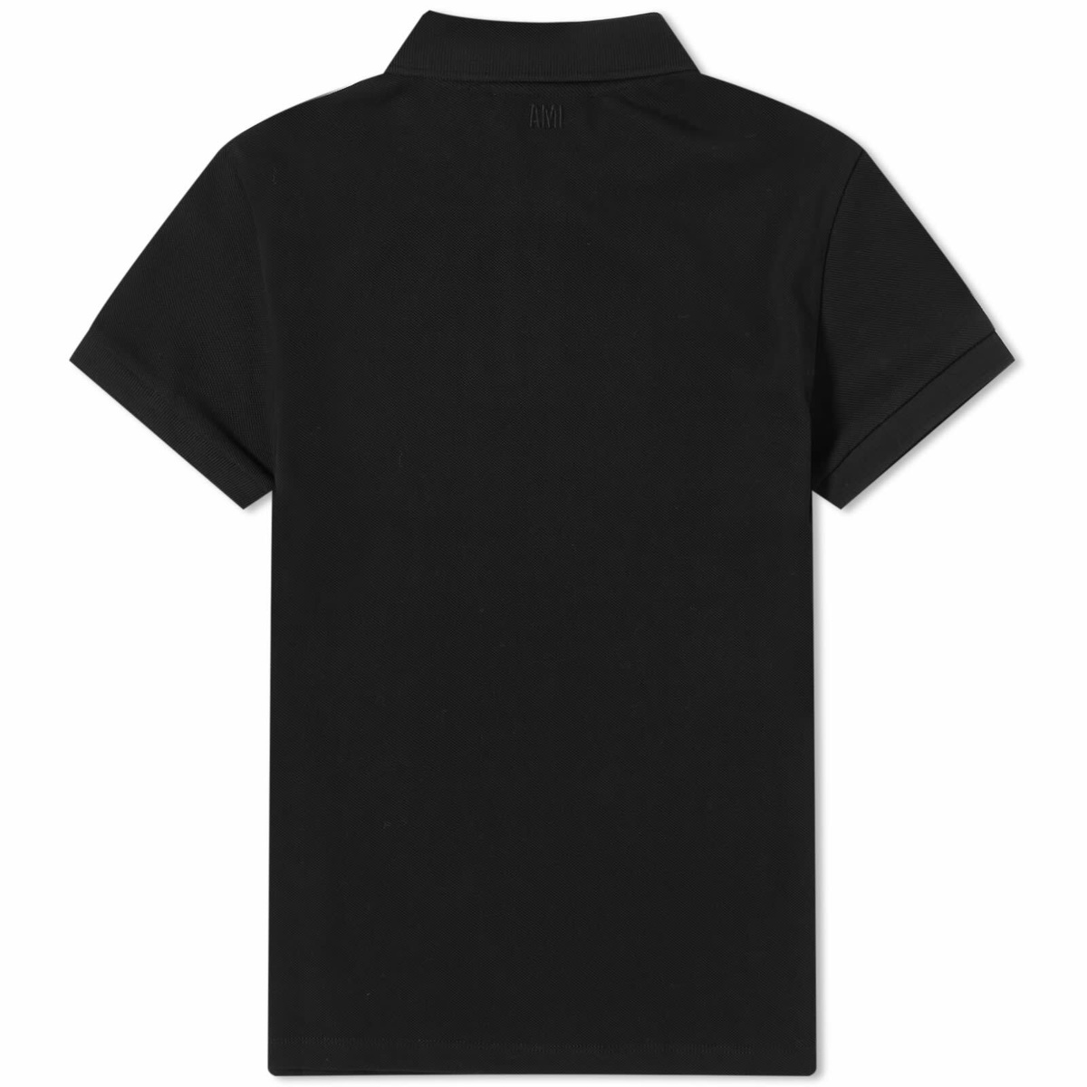 AMI Paris Men's A Heart Polo Shirt in Black