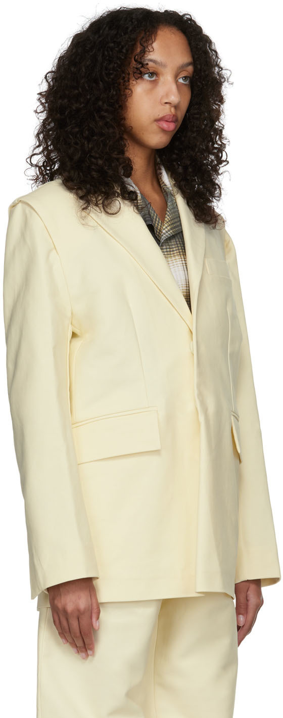 Bianca Saunders Off-White Cotton Blazer