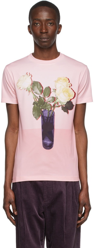 Photo: Acne Studios Pink Polyester T-Shirt