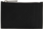 Bottega Veneta Black Zipped Card Holder