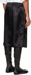 ABRA Black Satin Shorts