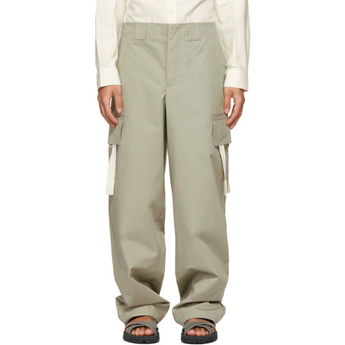 Photo: Jacquemus Khaki Le Pantalon Alzu Cargo Pants