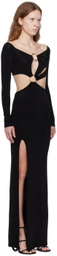 Louisa Ballou Black Sex Wax Maxi Dress