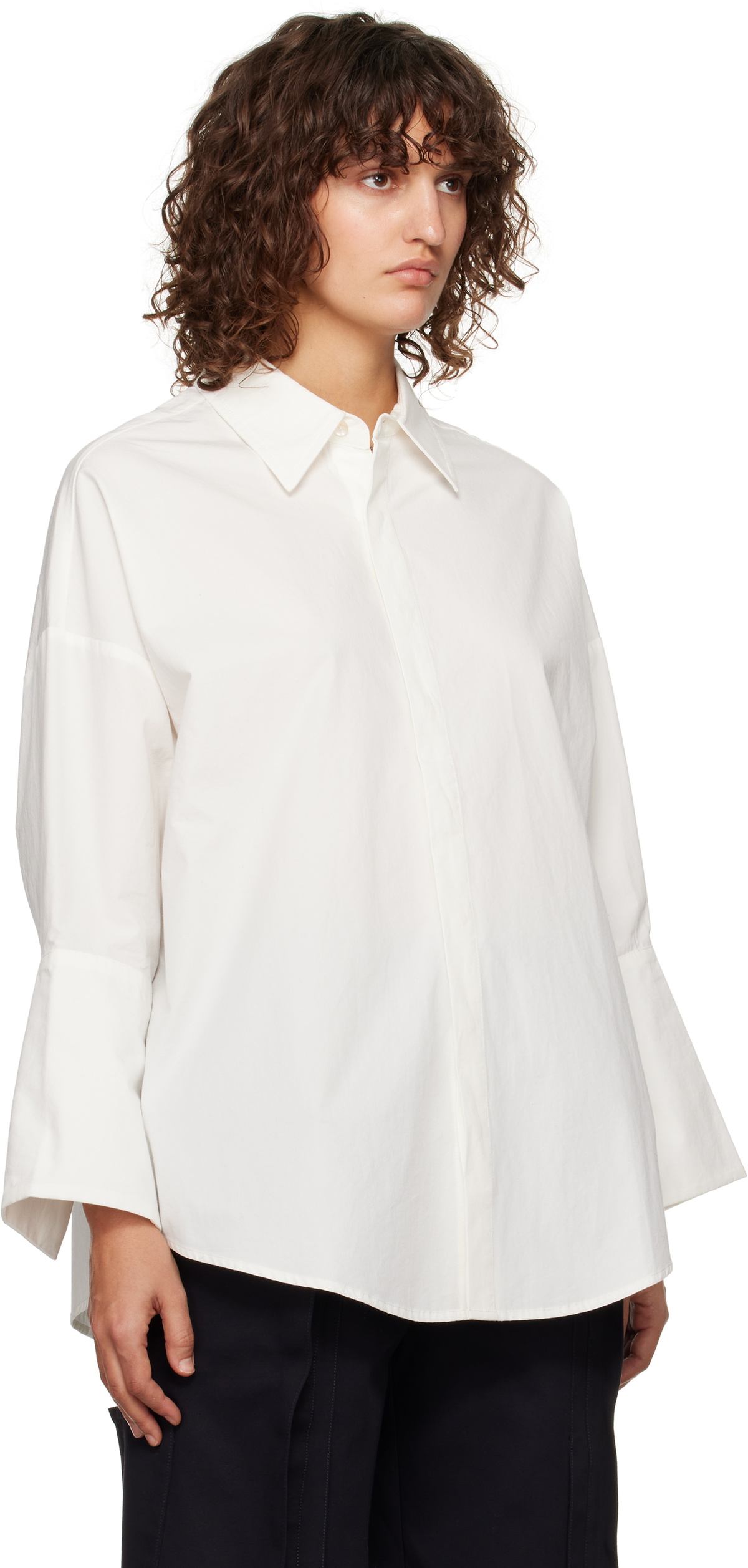 Fax Copy Express White Oversized Shirt Fax Copy Express