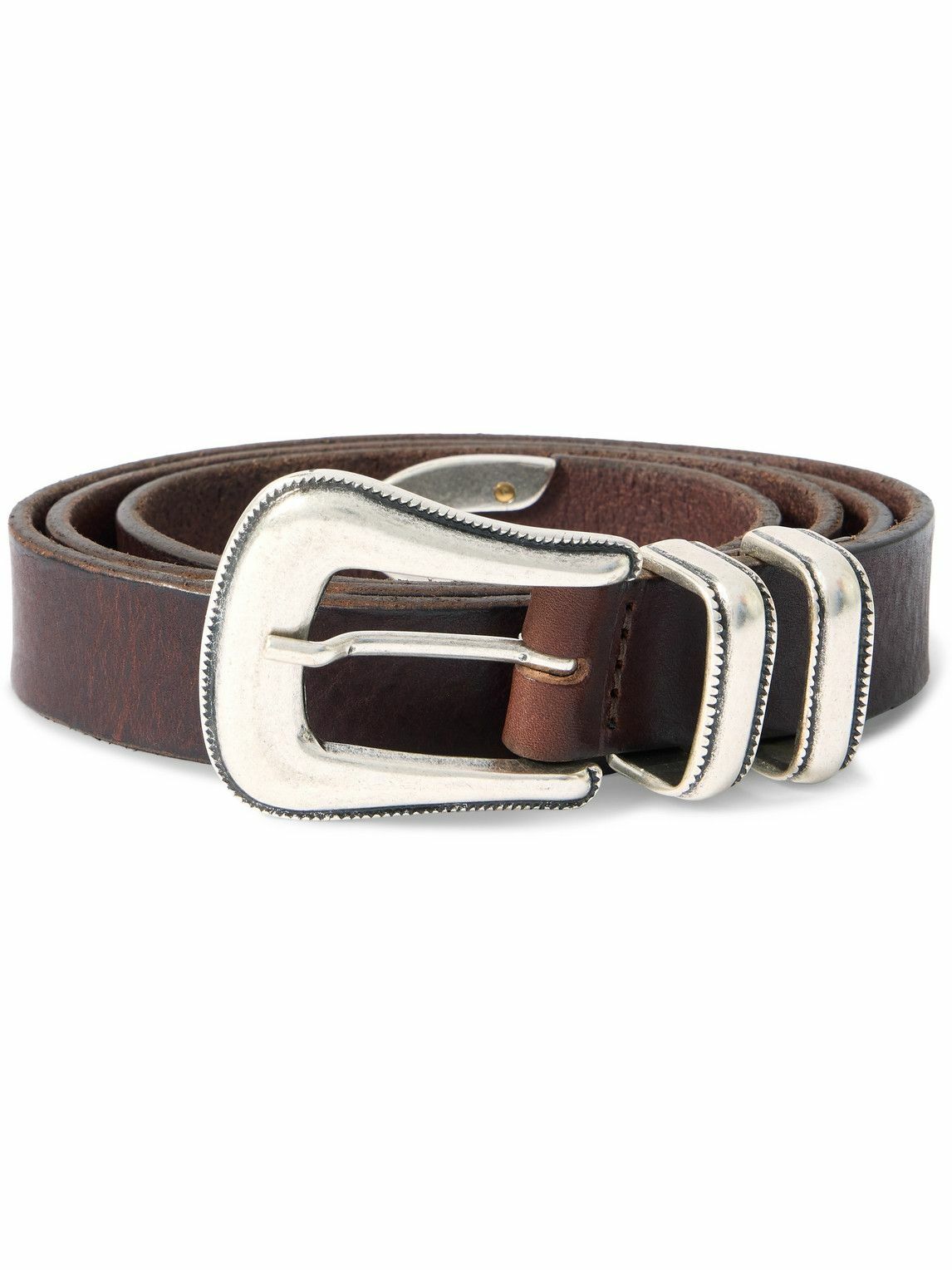 Nudie Jeans - 2.5cm Leather Western Belt - Brown