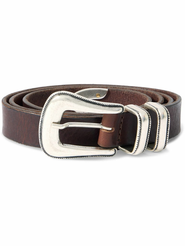Photo: Nudie Jeans - 2.5cm Leather Western Belt - Brown