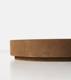 Michaël Verheyden Small suede-trimmed decorative tray