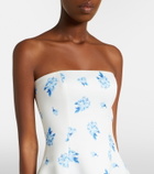 Leo Lin Jessica floral bustier gown