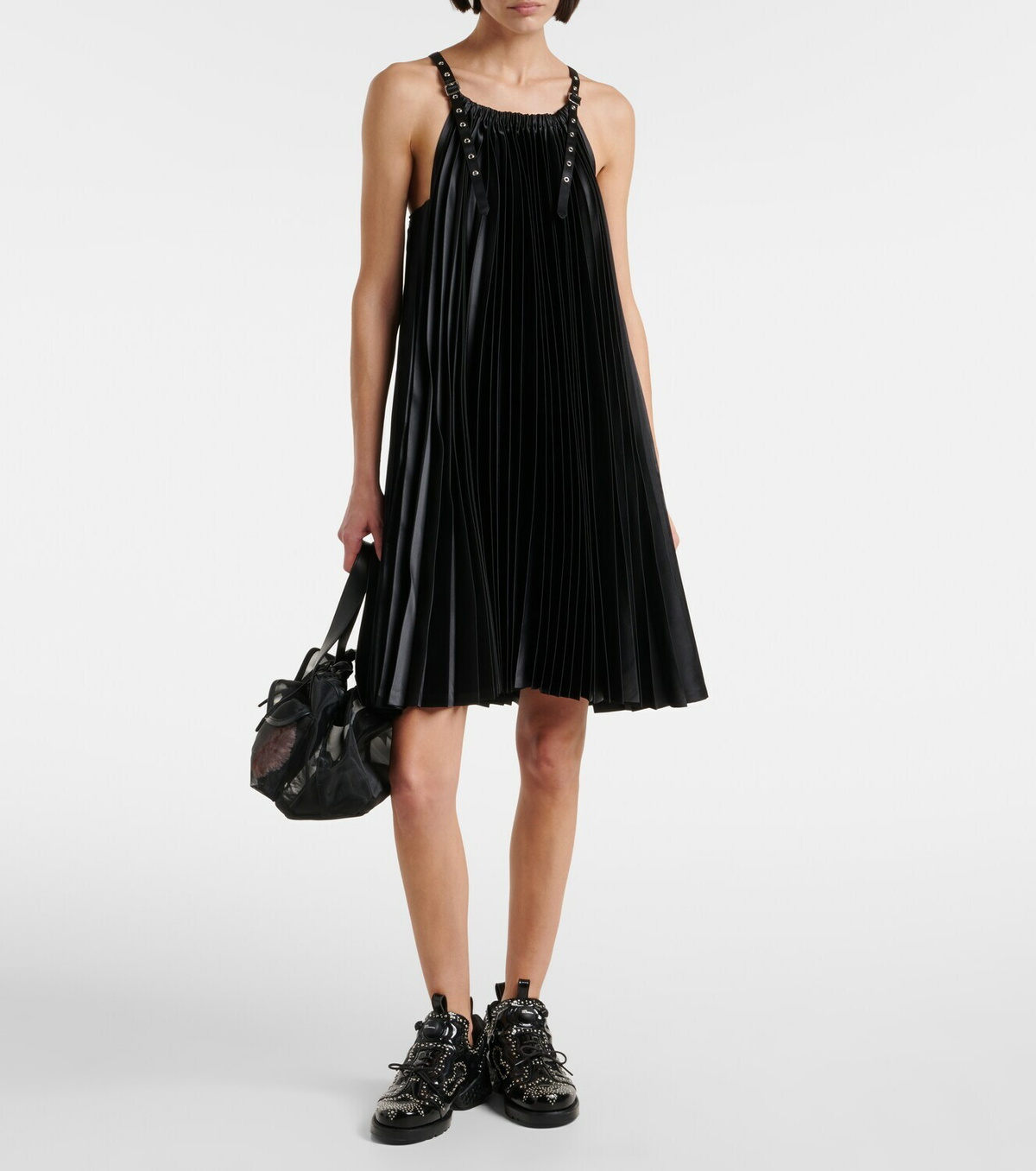 Noir Kei Ninomiya Studded brogue sneakers