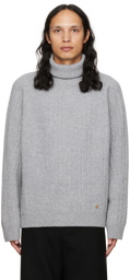 Recto Gray Wool Turtleneck