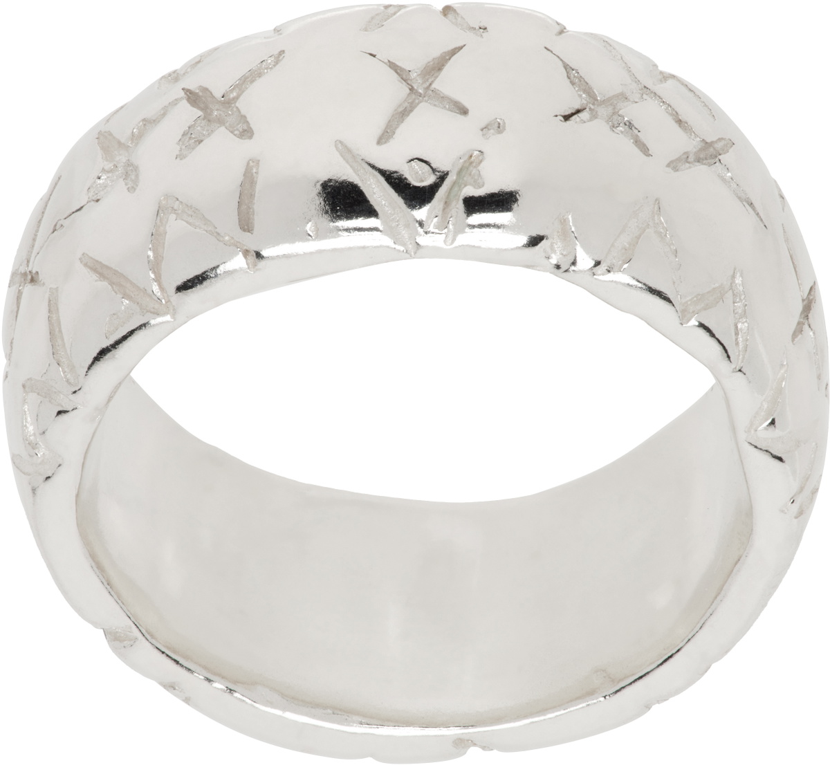 Pearls Before Swine Silver Degen Ring