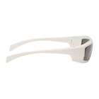 Rick Owens White and Black Larry Rick Sunglasses