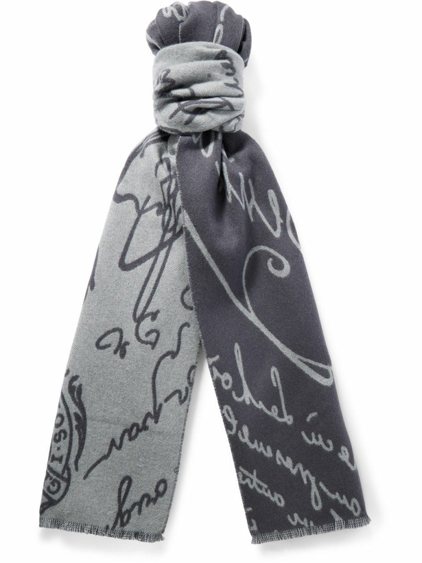 Photo: Berluti - Scritto Wool-Jacquard Scarf