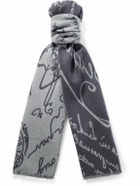 Berluti - Scritto Wool-Jacquard Scarf