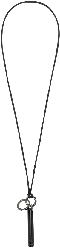Photo: LEMAIRE Black Maglite Leather Necklace