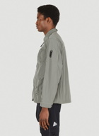 Patch Pocket Overshirt Jacket in Grey