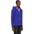 Noah NYC Blue Zip Front Hoodie