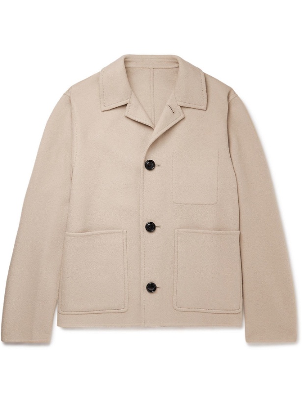 Photo: AMI PARIS - Double-Faced Wool and Cashmere-Blend Shirt Jacket - Neutrals