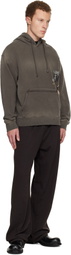 WOOYOUNGMI Brown Minhwa Logo Dyed Hoodie