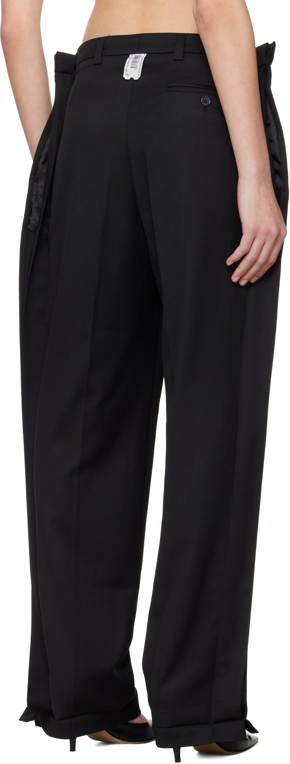 Prototypes Black Outline Tailored Trousers