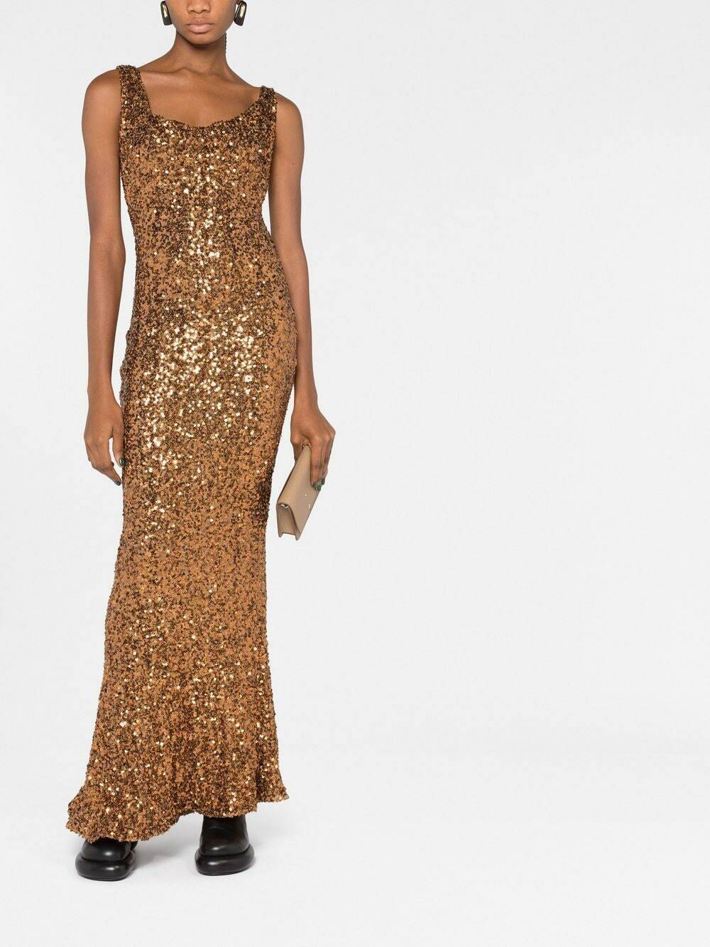 VIVIENNE WESTWOOD - Jersey Sequins Long Dress Vivienne Westwood