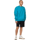 ADER error Blue Oversized Kangaroo Pocket Sweatshirt