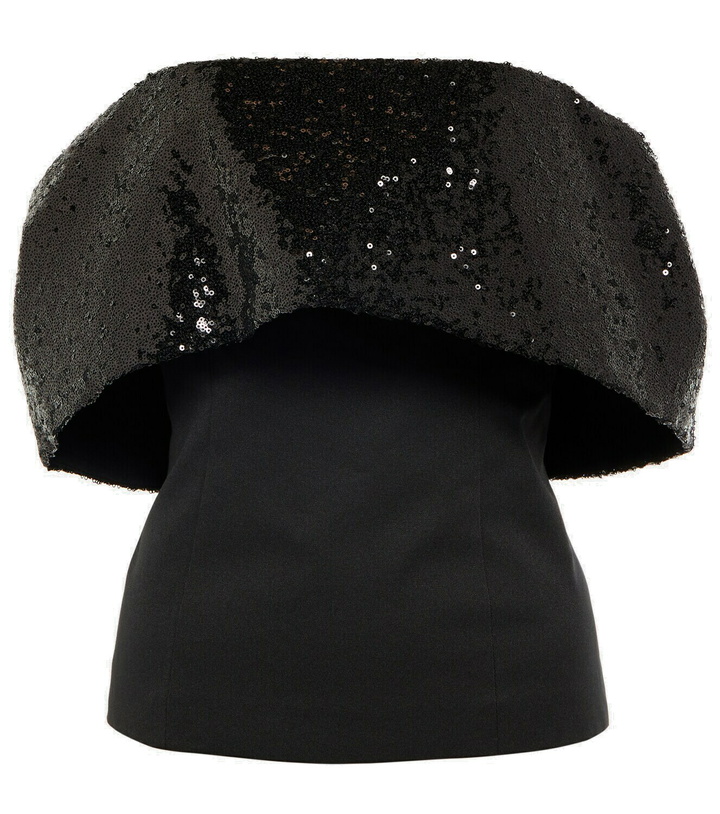 Photo: Staud - Giselle sequined off-shoulder top