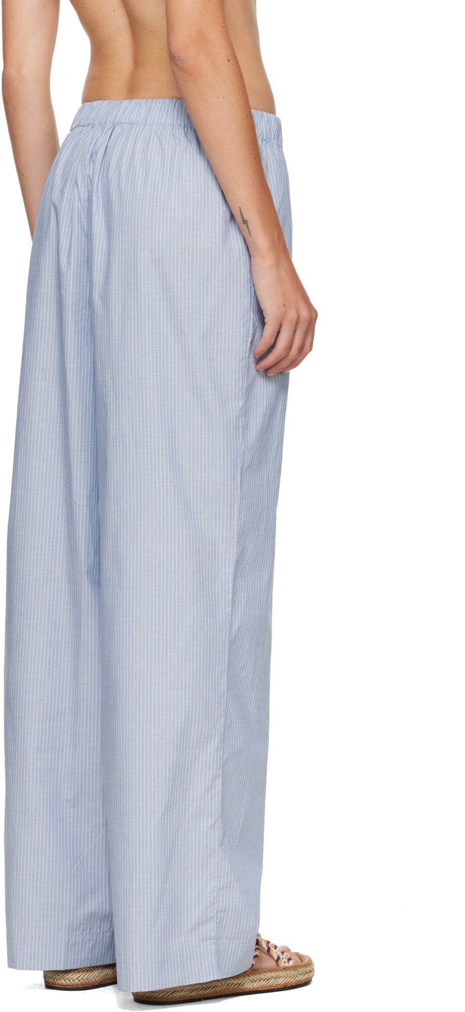Baserange Blue & White Claude Lounge Pants