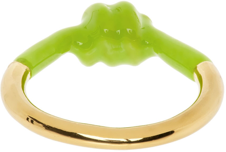 Marshall Columbia SSENSE Exclusive Green Knot Ring