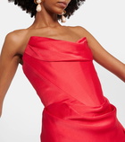 Vivienne Westwood Off-shoulder satin gown