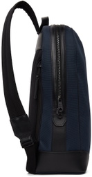 Paul Smith Navy Canvas Travel Backpack
