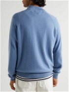 Derek Rose - Cashmere Half-Zip Sweater - Blue