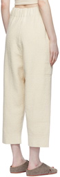 Lauren Manoogian Off-White Pima Cotton Lounge Pants