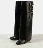 Givenchy Embellished leather knee-high boots