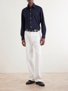Kiton - Cotton-Jersey Shirt - Blue