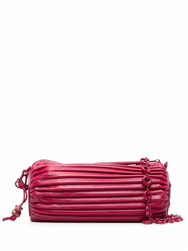 Photo: LOEWE - Bracelet Pleated Leather Pouch Bag