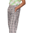 Opening Ceremony Pink Plaid Nylon Jogging Lounge Pants