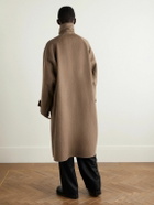 The Row - Kenet Oversized Cashmere and Virgin Wool-Blend Coat - Brown