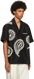 Awake NY Black Embroidered Paisley Shirt