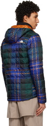 The North Face Green Check Puffer Jacket