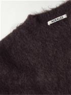 Auralee - Brushed Mohair and Wool-Blend Sweater - Brown