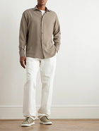 Zegna - Garment-Dyed Silk Shirt - Brown