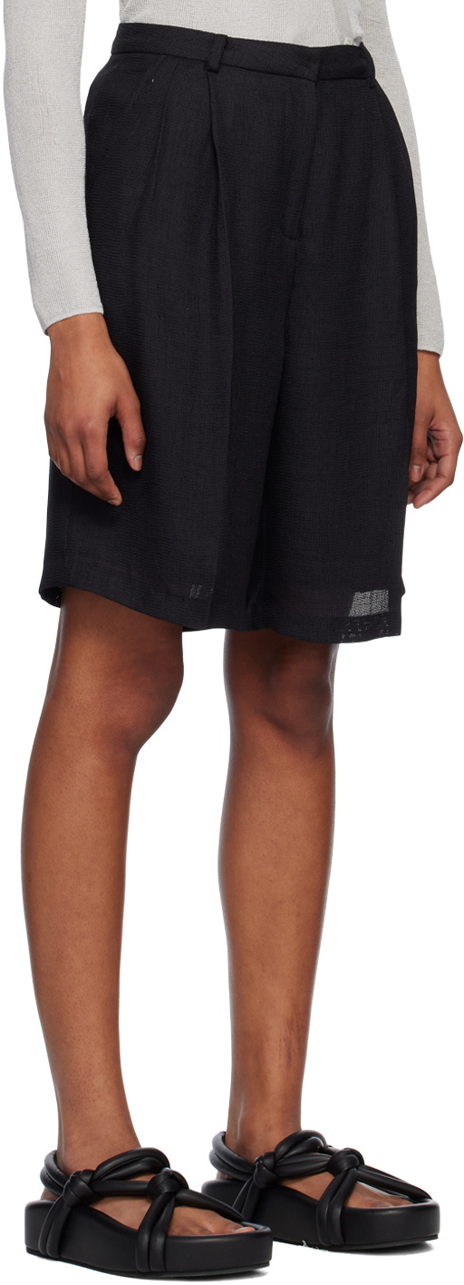 Youth Black Low-Waisted Shorts