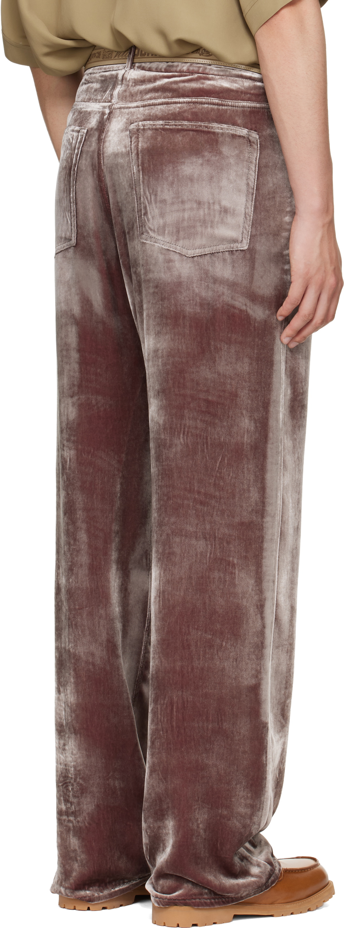 Magliano Pink Laser Flattone Silk Jeans