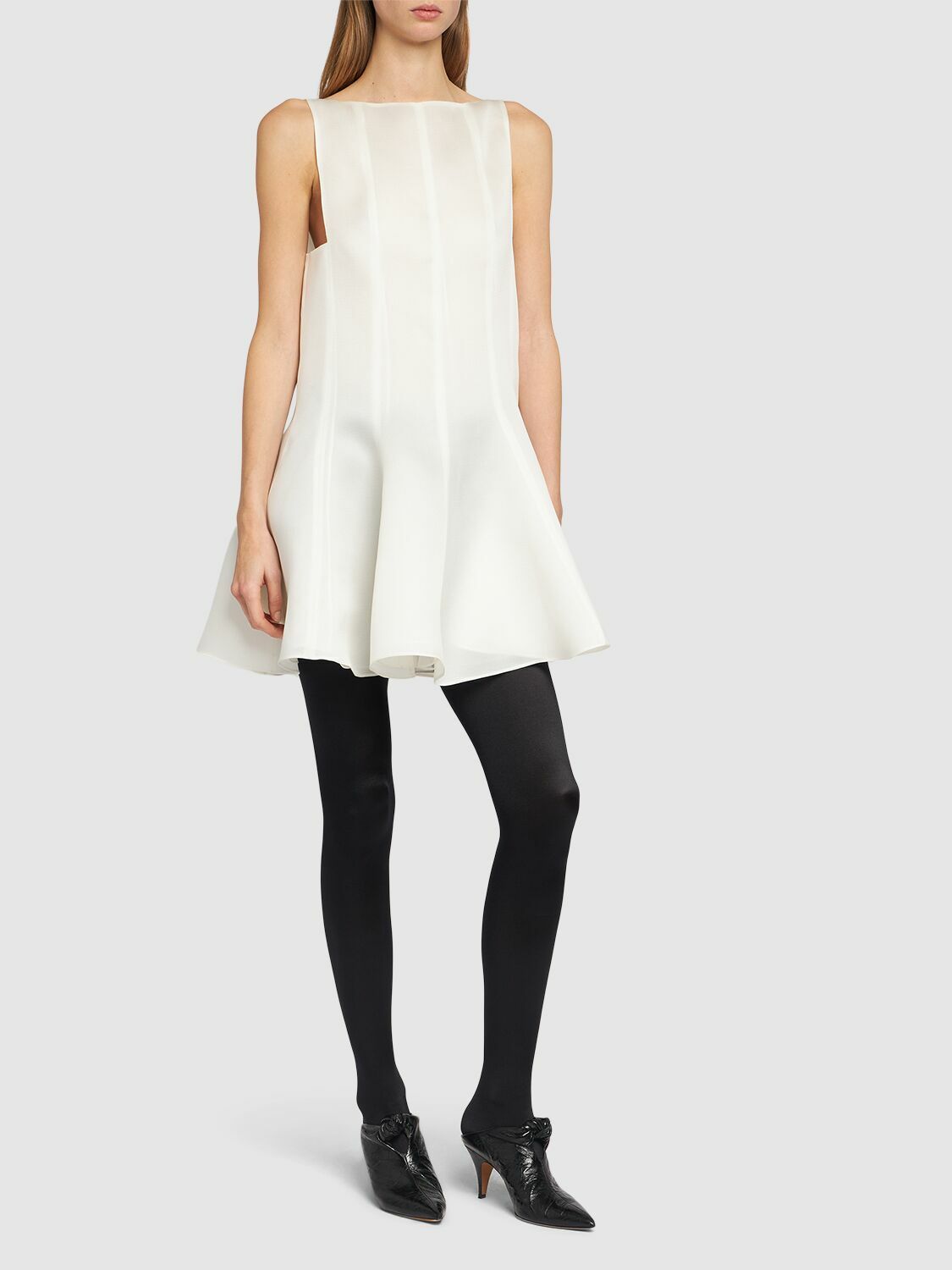 KHAITE Mags Silk Mini Dress Khaite